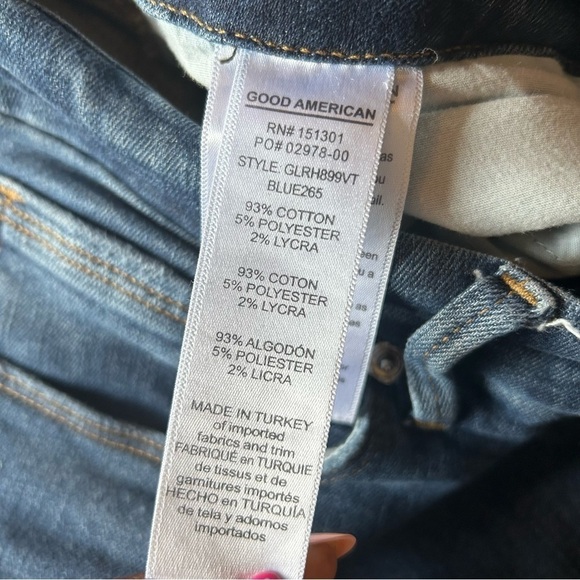 Good American Jeans Womens 29 Good Legs Slimming Stretch Classic Distressed - Picture 12 of 15
